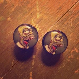 1/2” plugs! Homer zombie